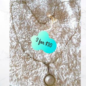 3/$30 Functional Magnifying Glass Necklace